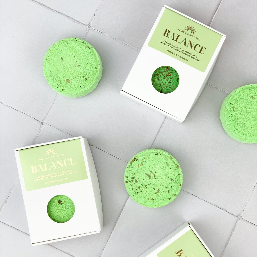 Balance Aromatherapy Shower Steamer Orange Eucalyptus Peppermint