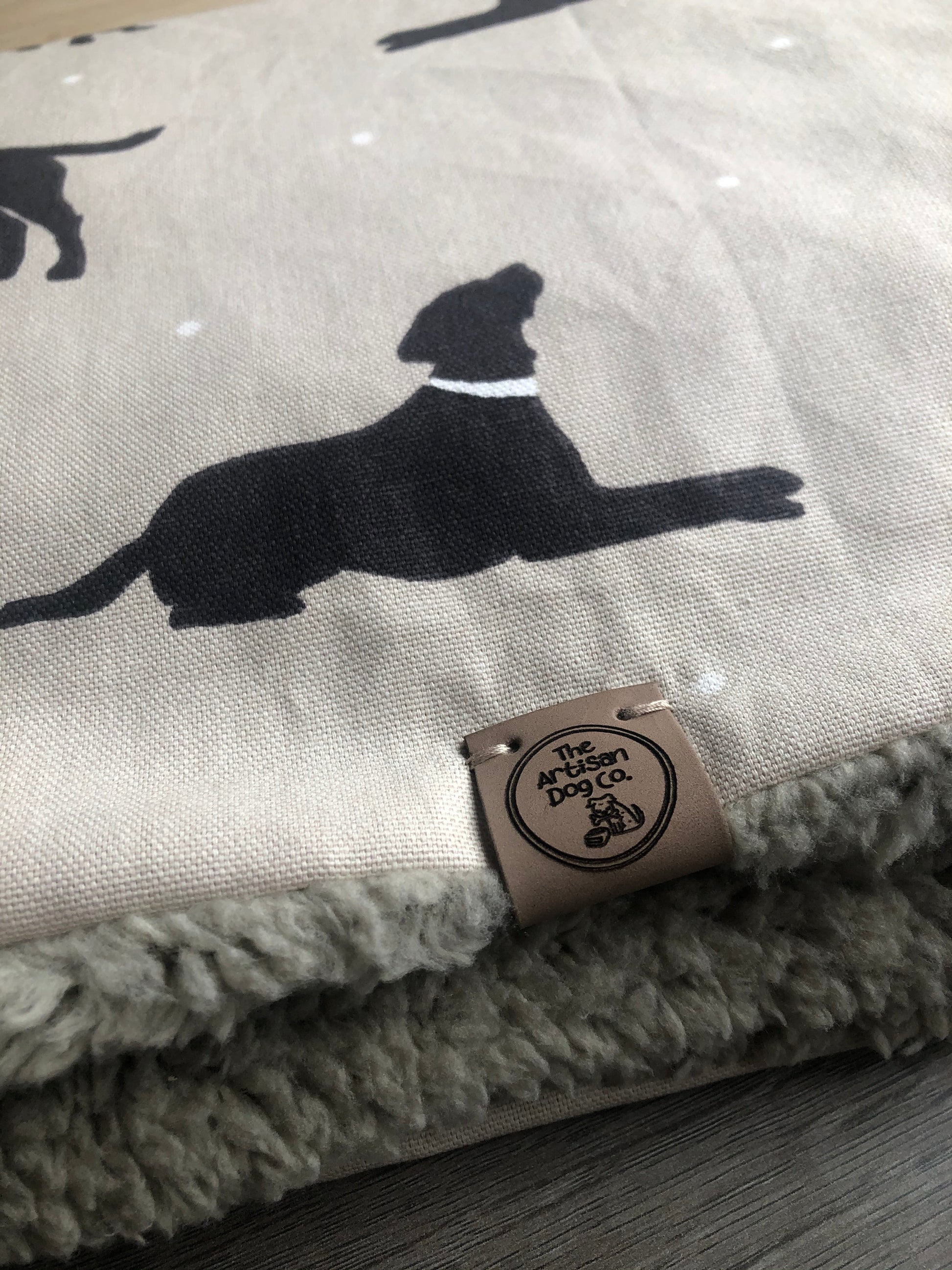 Handcrafted Luxury Dog Blanket with Dog Print
