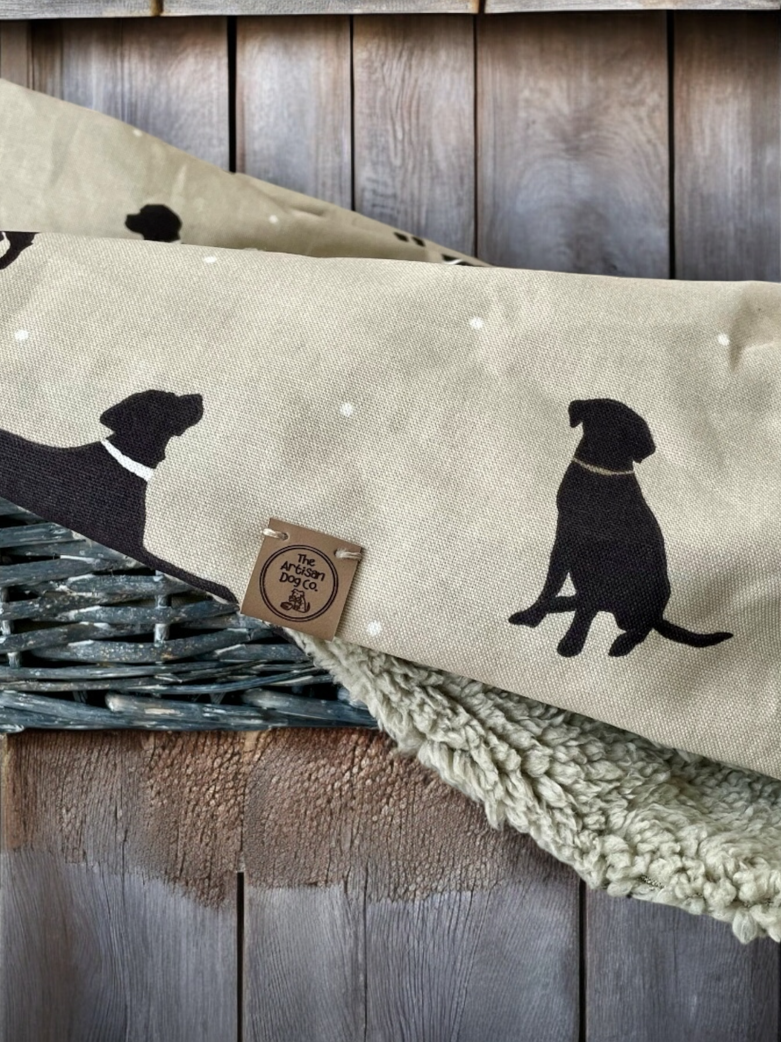 Handcrafted Luxury Dog Blanket with Dog Print