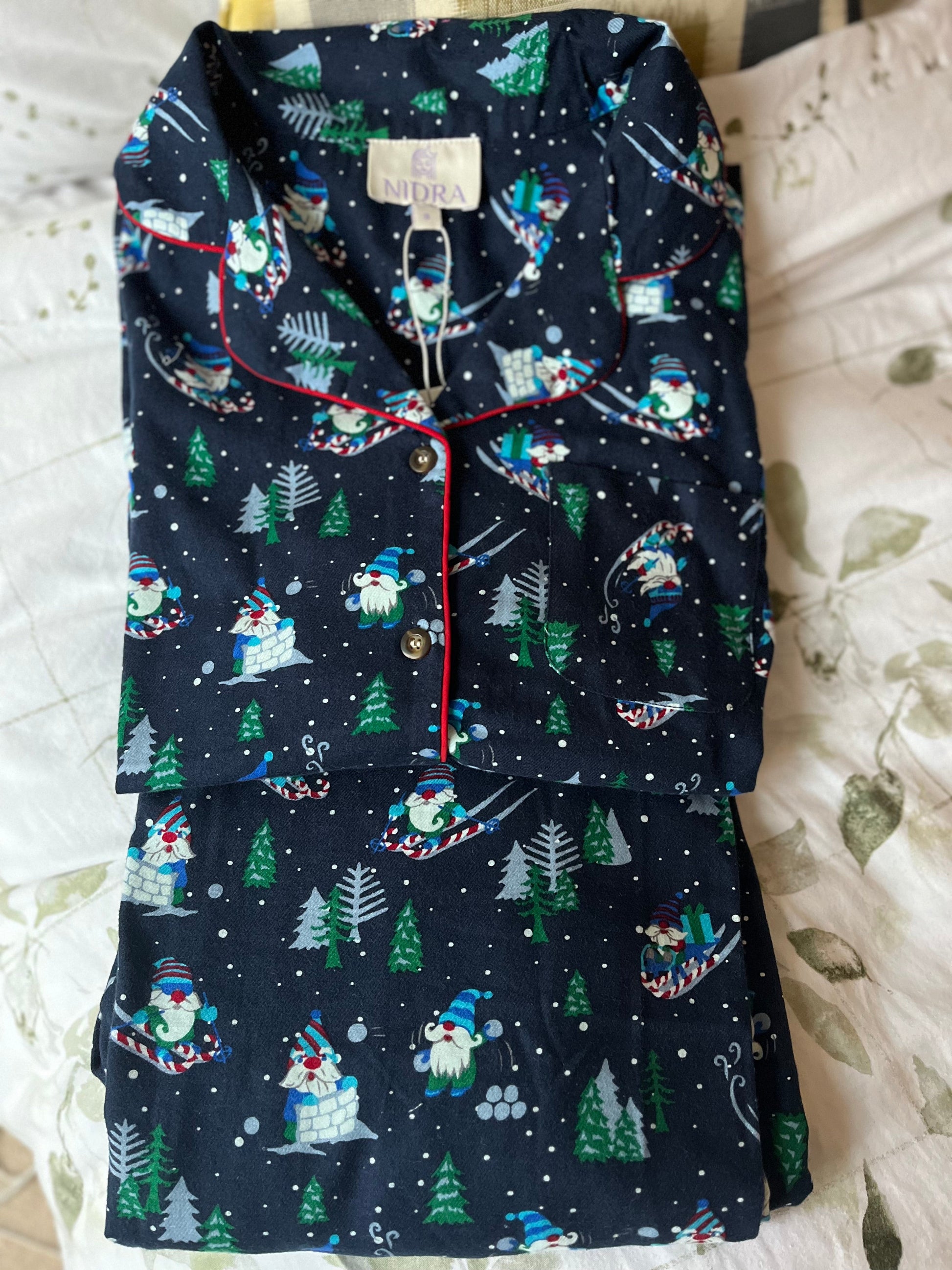 Santa on Skis Pyjamas