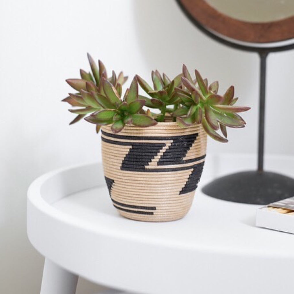 Handwoven Sisal Peace Basket Traditional