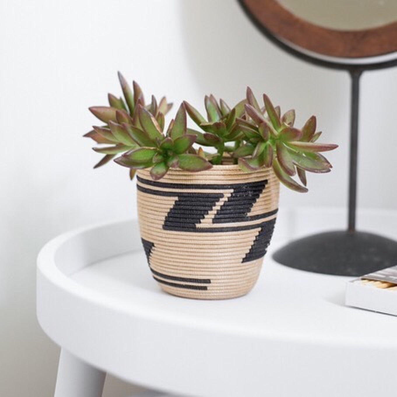 Handwoven Sisal Peace Basket Traditional