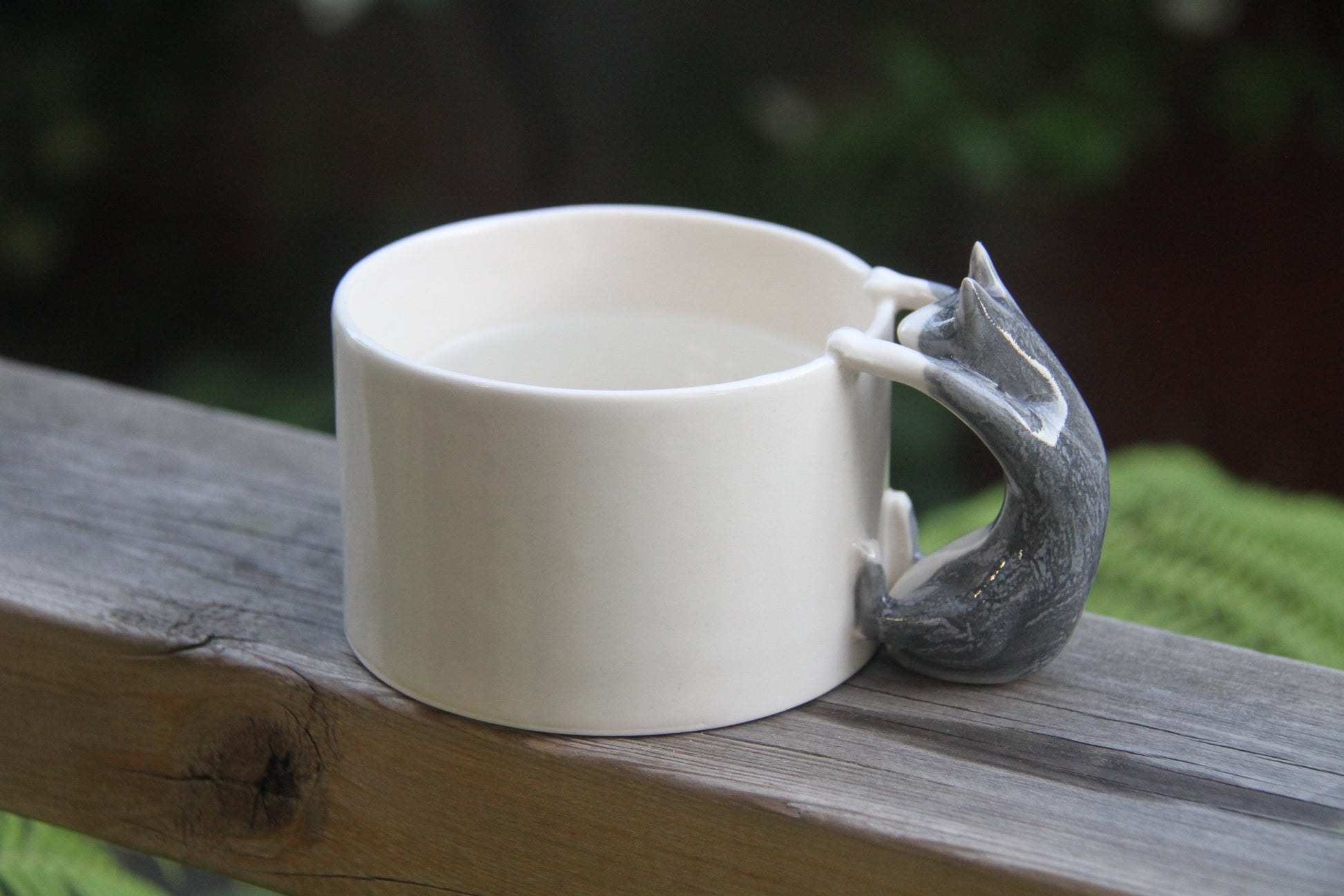 Cat cup (Grey Blue）