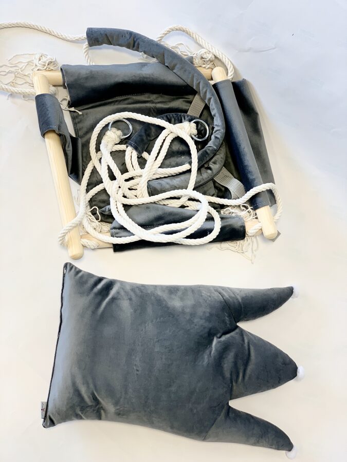Crown Shaped Cushion Swing for Kids – Elegant & Safe by Kai aš mažas buvau at www.brixbailey.com