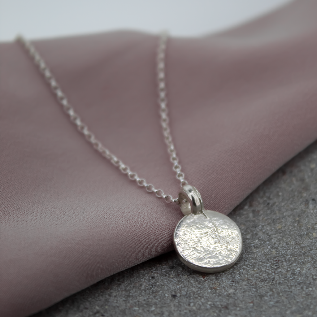 New Moon Sterling Silver Necklace