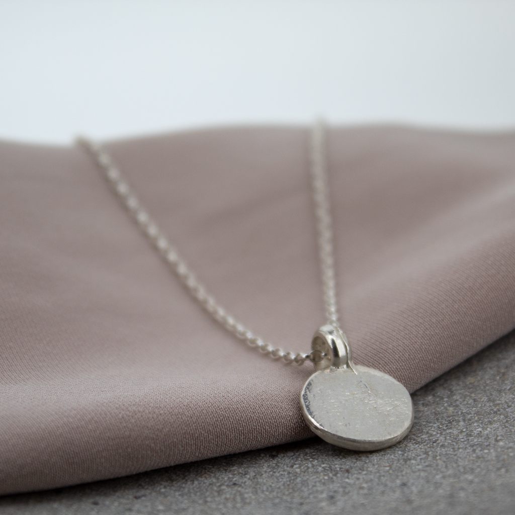 New Moon Sterling Silver Necklace