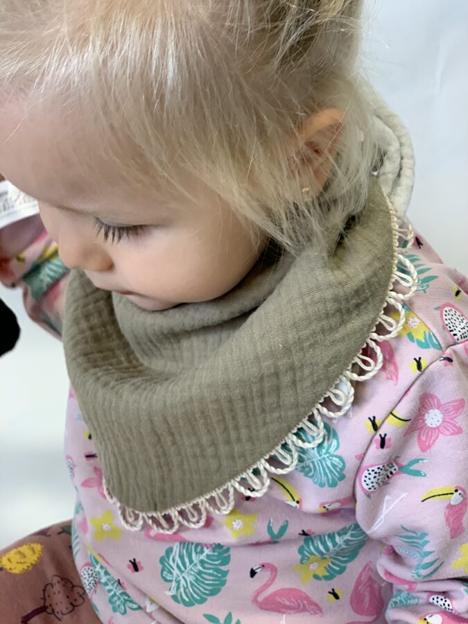 Handmade Muslin Scarf-Bib – Comfort & Style for Kids by Kai aš mažas buvau at www.brixbailey.com