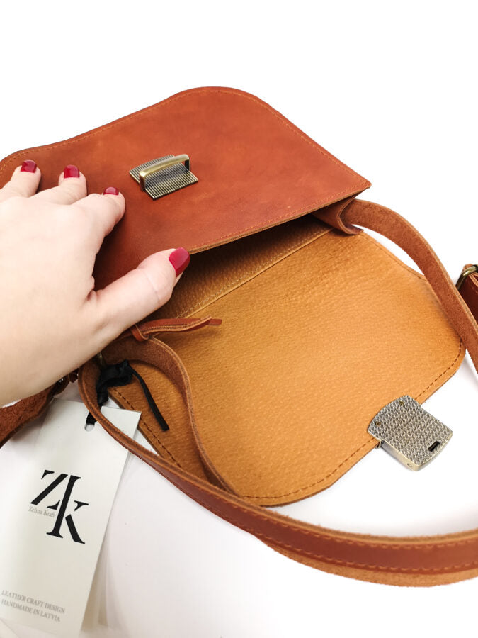 Zelma Kraft Classic Saddle Bag – Elegant & Versatile by Zelma Kraft at brixbailey.com