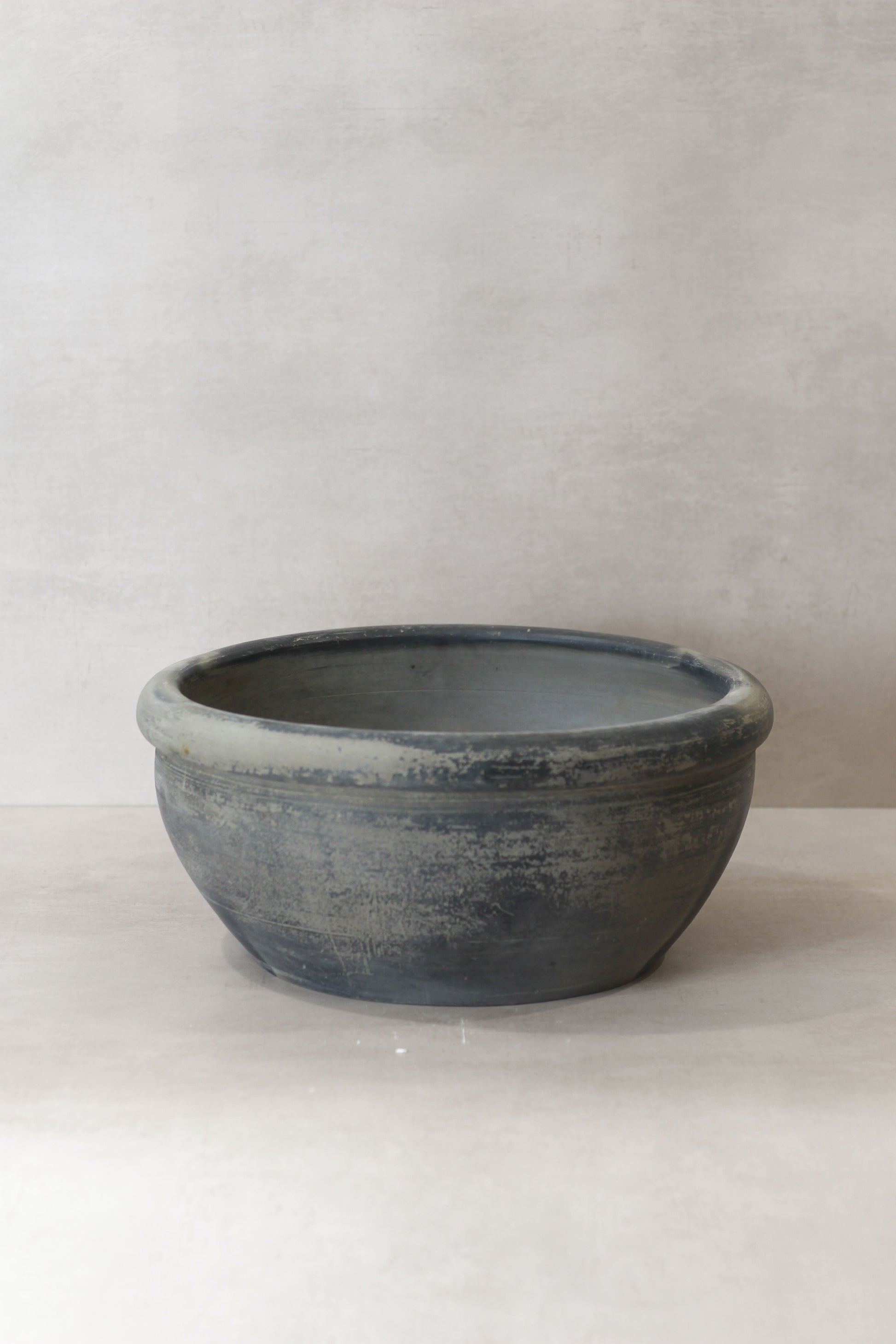 Wabi Sabi Antique Matt Grey Terracotta Bowl - OGB 02