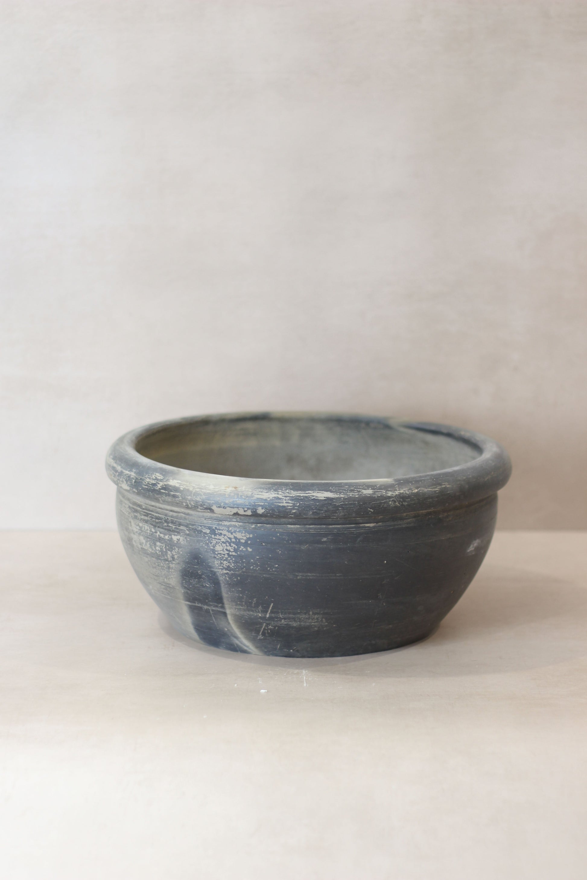 Wabi Sabi Antique Matt Grey Terracotta Bowl - OGB 02