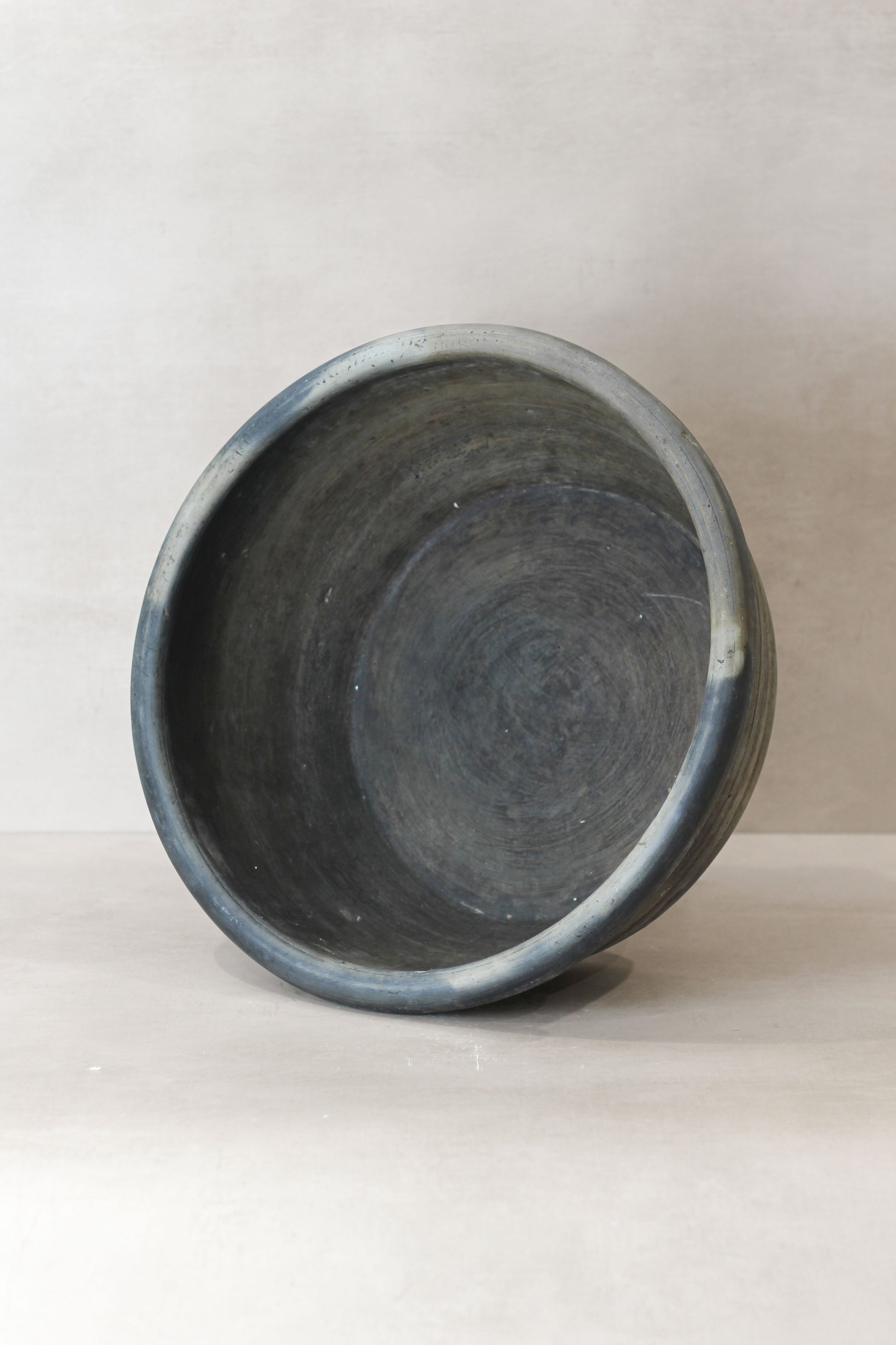 Wabi Sabi Antique Matt Grey Terracotta Bowl - OGB 04