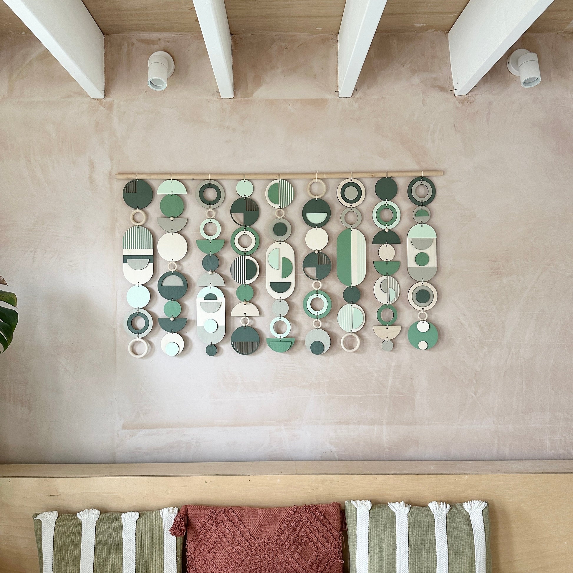 Green Wall Art - Home Decor - Modern Wall Art  - Large Centre Piece Art - Wall Tapestry