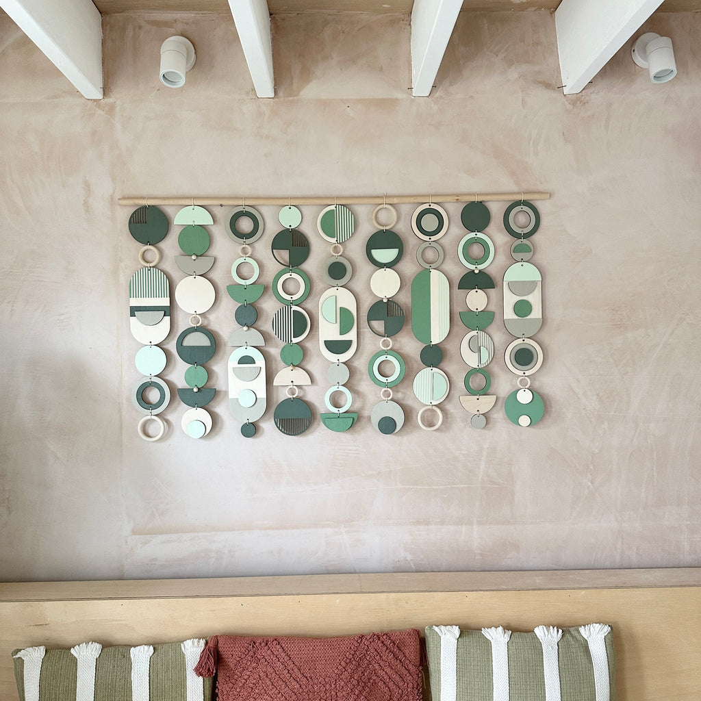 Green Wall Art - Home Decor - Modern Wall Art  - Large Centre Piece Art - Wall Tapestry