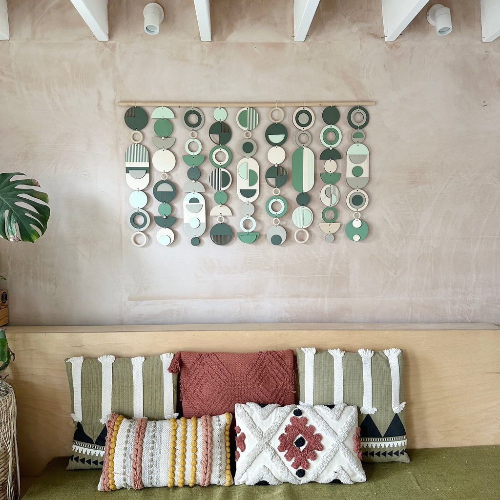 Green Wall Art - Home Decor - Modern Wall Art  - Large Centre Piece Art - Wall Tapestry