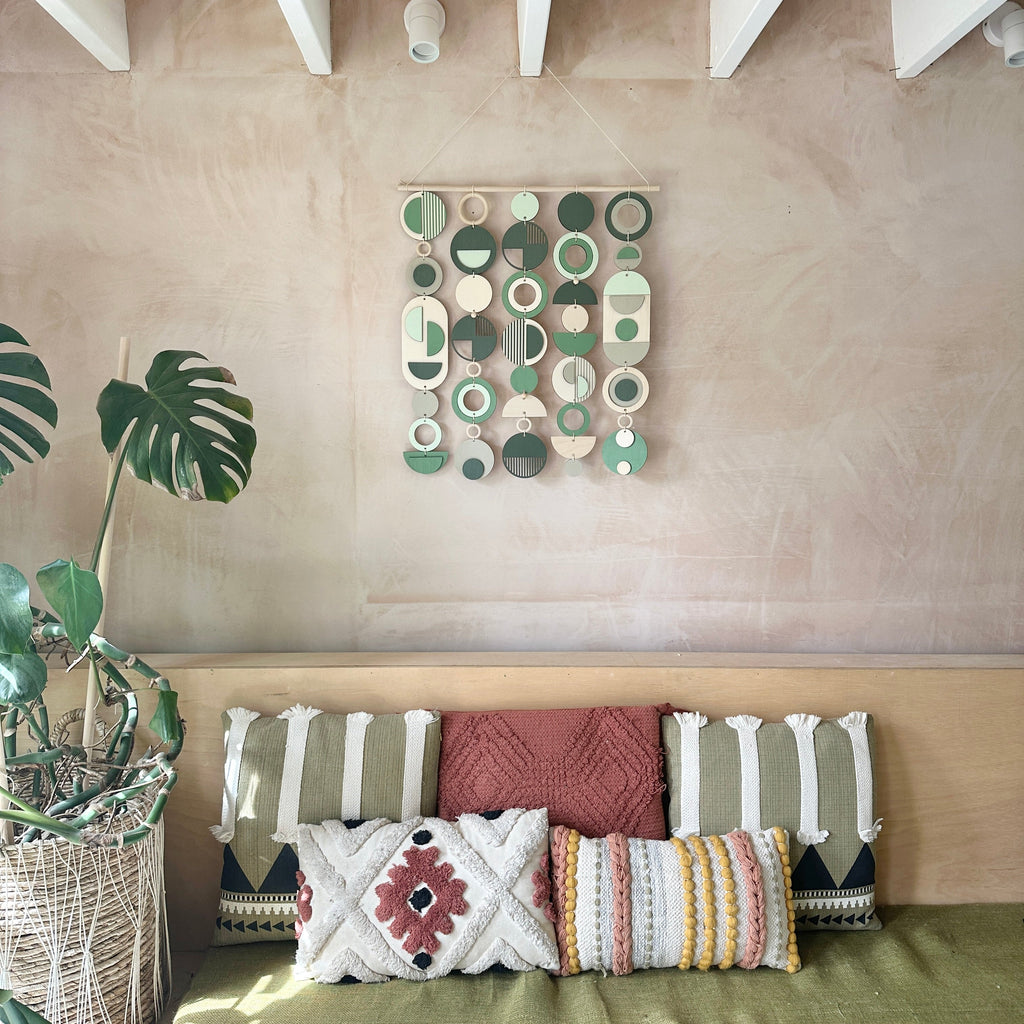 Green Wall Art - Home Decor - Modern Wall Art  - Large Centre Piece Art - Wall Tapestry