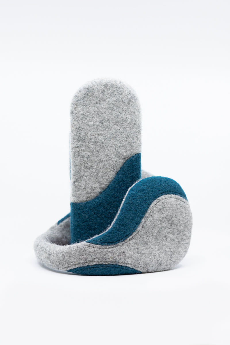 100% Wool Earmuffs with Lightweight 3D-Printed Frame by HERTTA at brixbailey.com