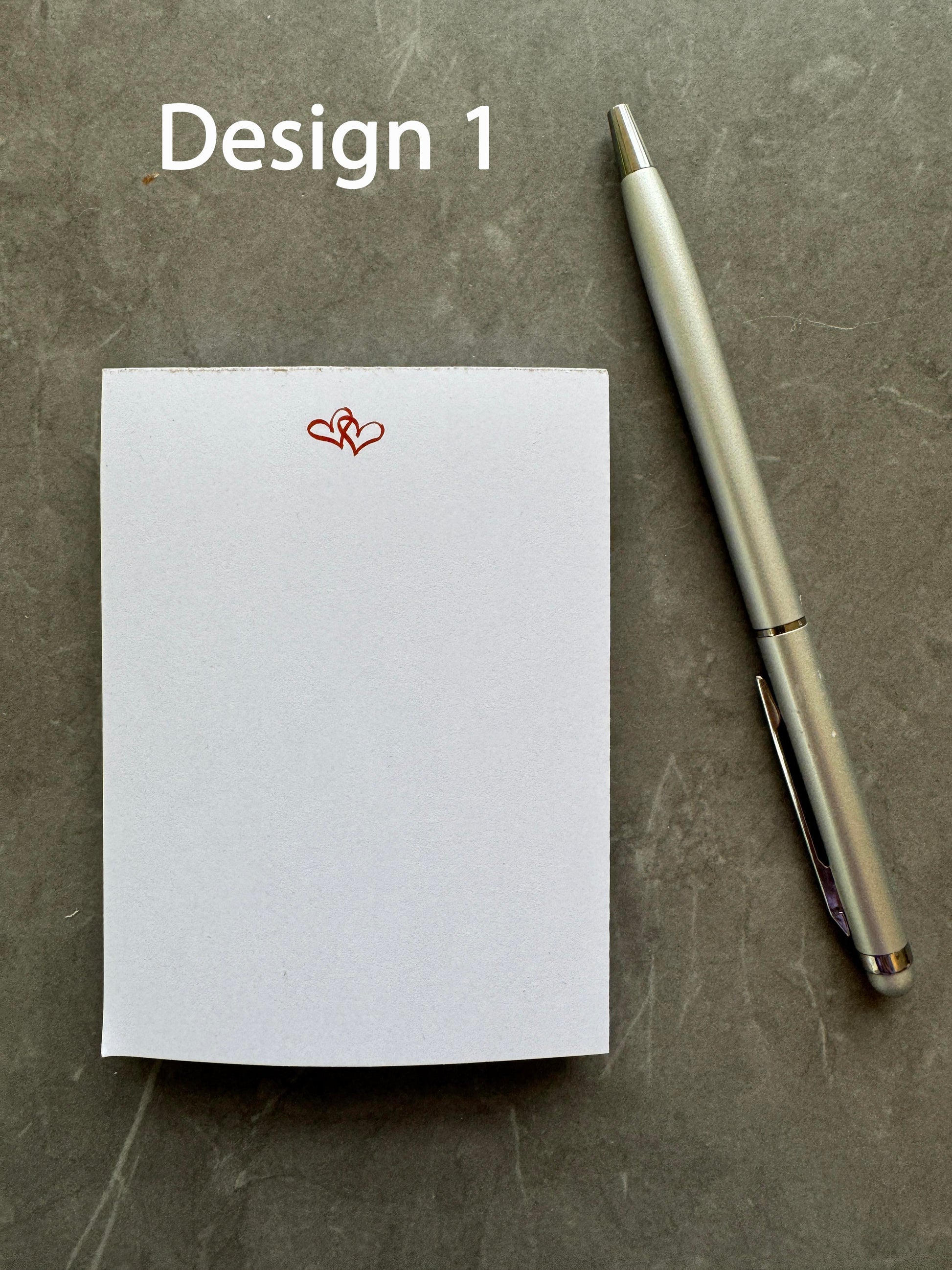 Love Heart Notepads Set of 50 Pages