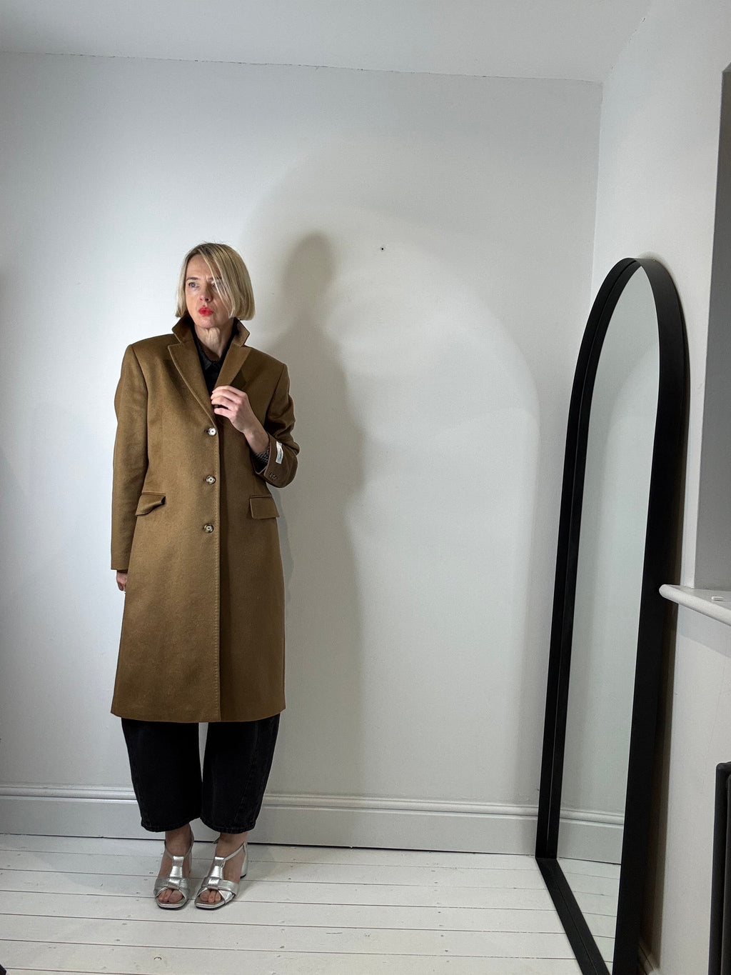 Pure Cashmere Single Breasted Coat