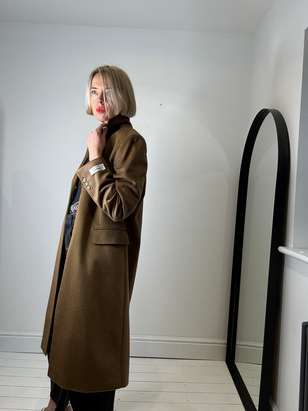 Pure Cashmere Single Breasted Coat