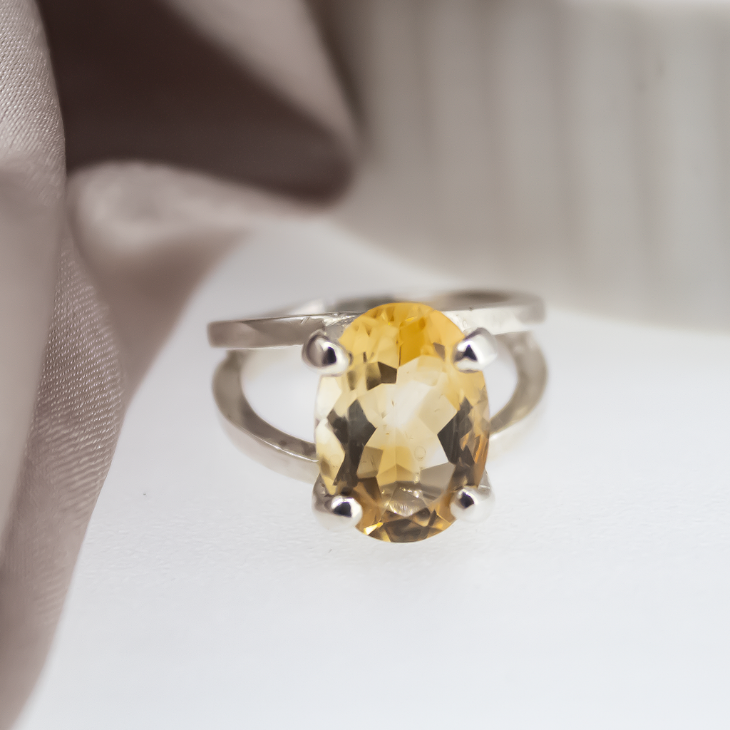 Maxi Double Empire Ring with Citrine