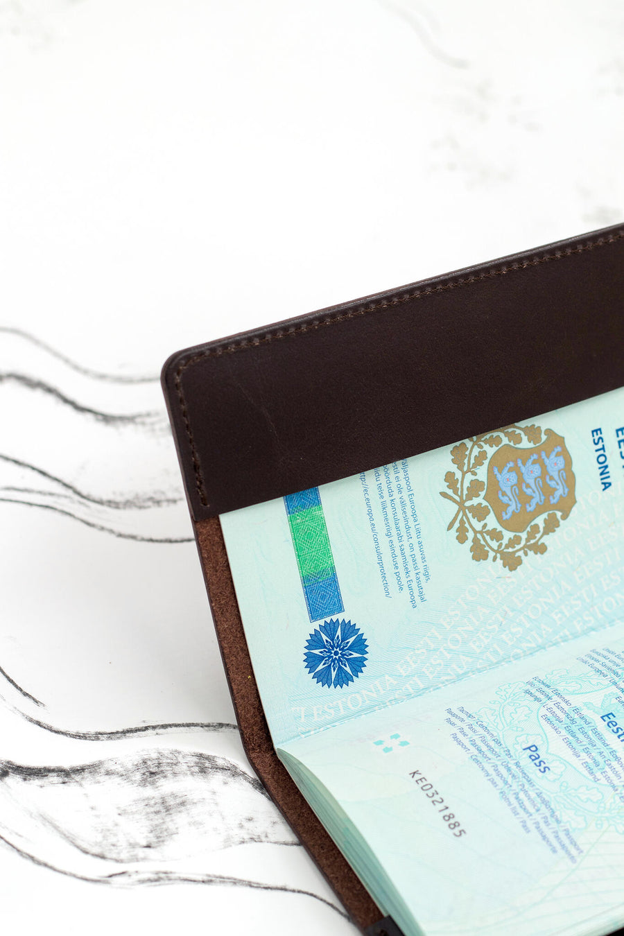 Eco-Friendly Leather Passport Cover – Durable & Stylish by Stella Soomlais at brixbailey.com