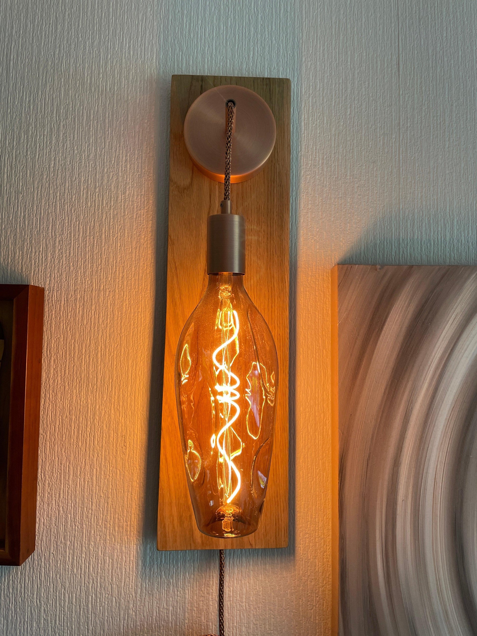 Oak Wall Light Sconce