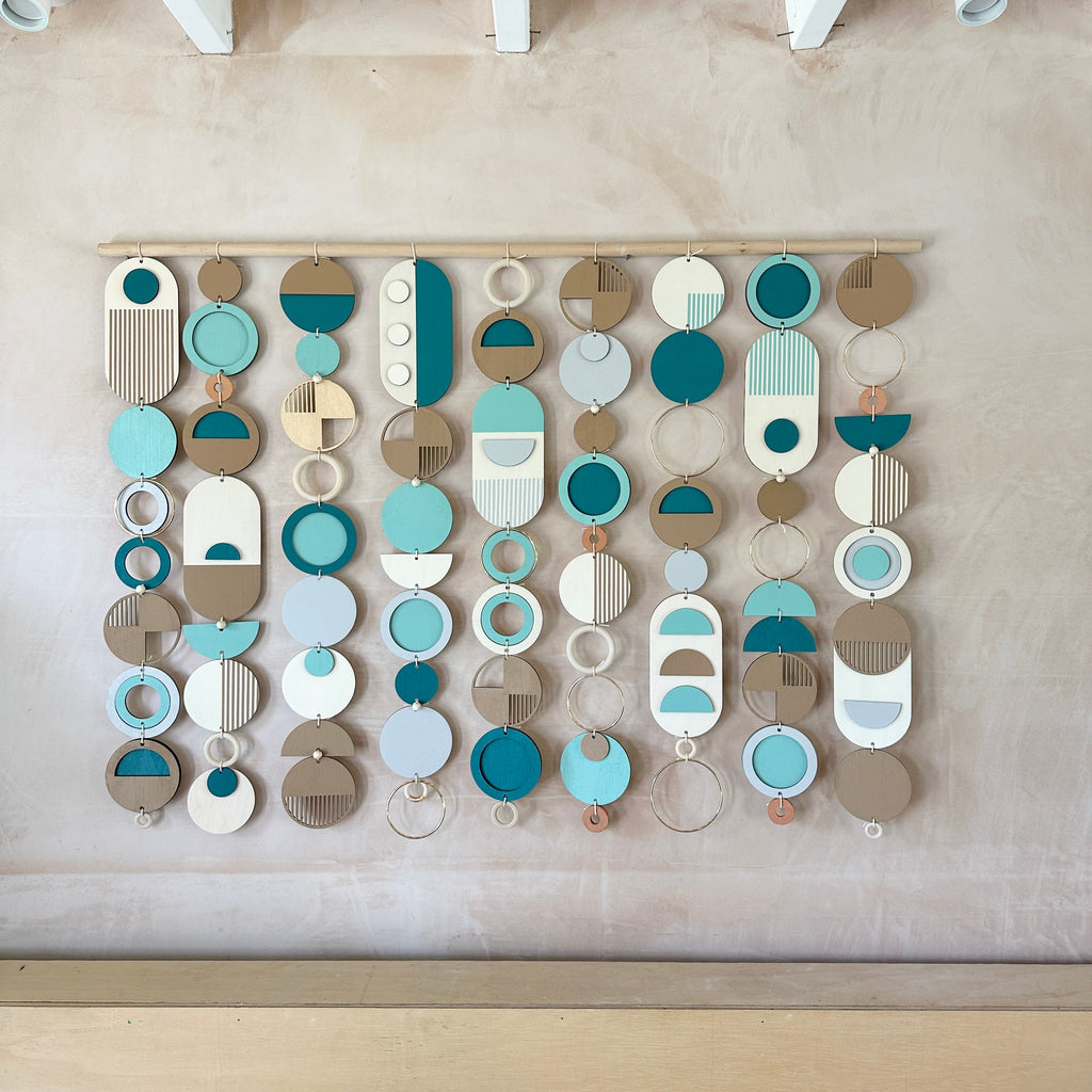 Blue Costal Wall Art - Home Decor - Centre Piece Art - Wall Tapestry - Blue Art