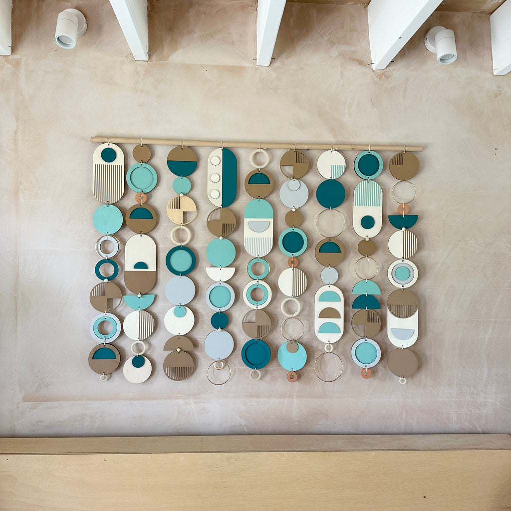 Blue Costal Wall Art - Home Decor - Centre Piece Art - Wall Tapestry - Blue Art