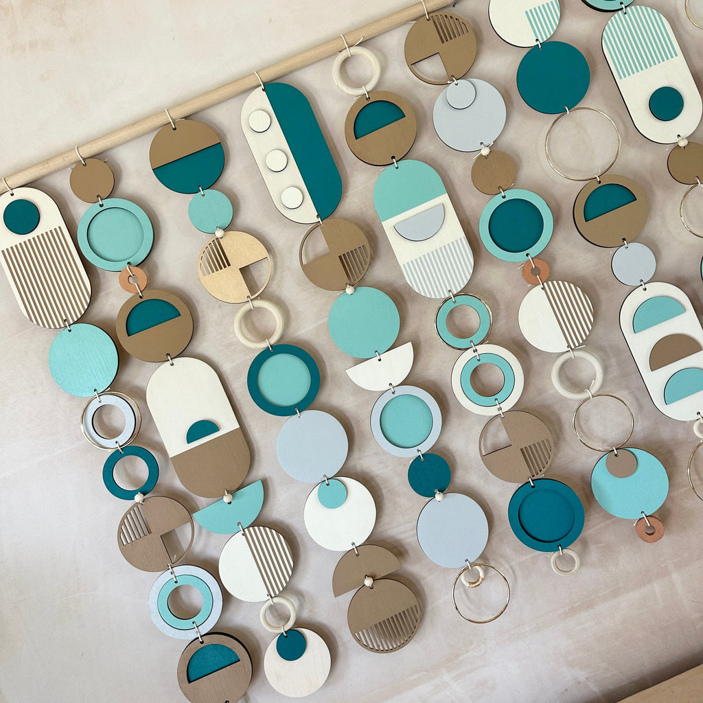 Blue Costal Wall Art - Home Decor - Centre Piece Art - Wall Tapestry - Blue Art