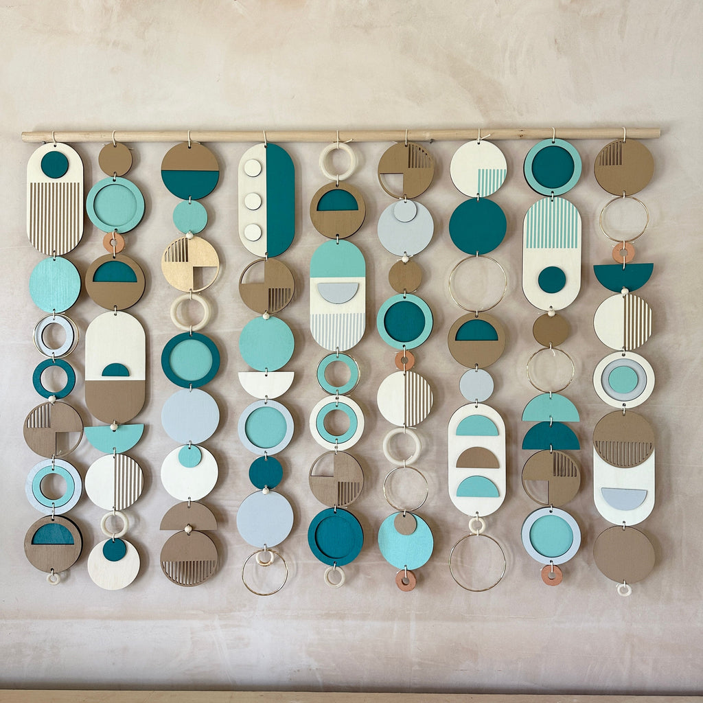 Blue Costal Wall Art - Home Decor - Centre Piece Art - Wall Tapestry - Blue Art