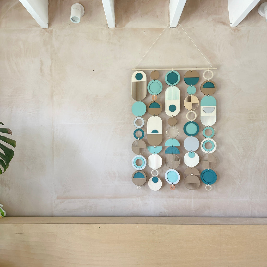 Blue Costal Wall Art - Home Decor - Large Centre Piece Art - Wall Tapestry - Large Tapestry - Blue Art