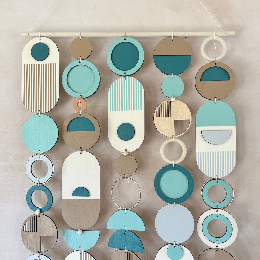 Blue Costal Wall Art - Home Decor - Large Centre Piece Art - Wall Tapestry - Large Tapestry - Blue Art