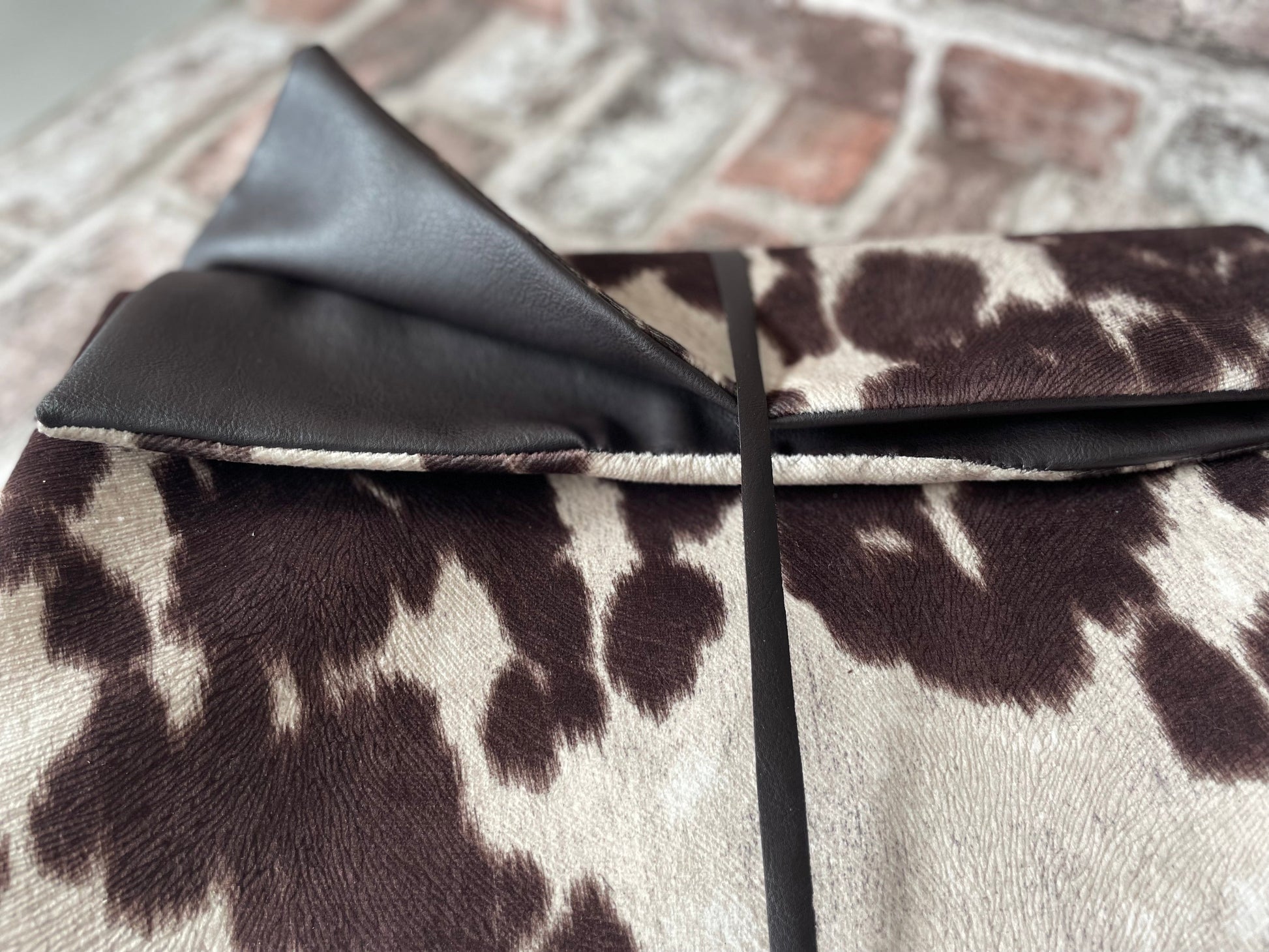 Luxury Handcrafted Faux Cow Hide Pet Blanket and Sofa Protector