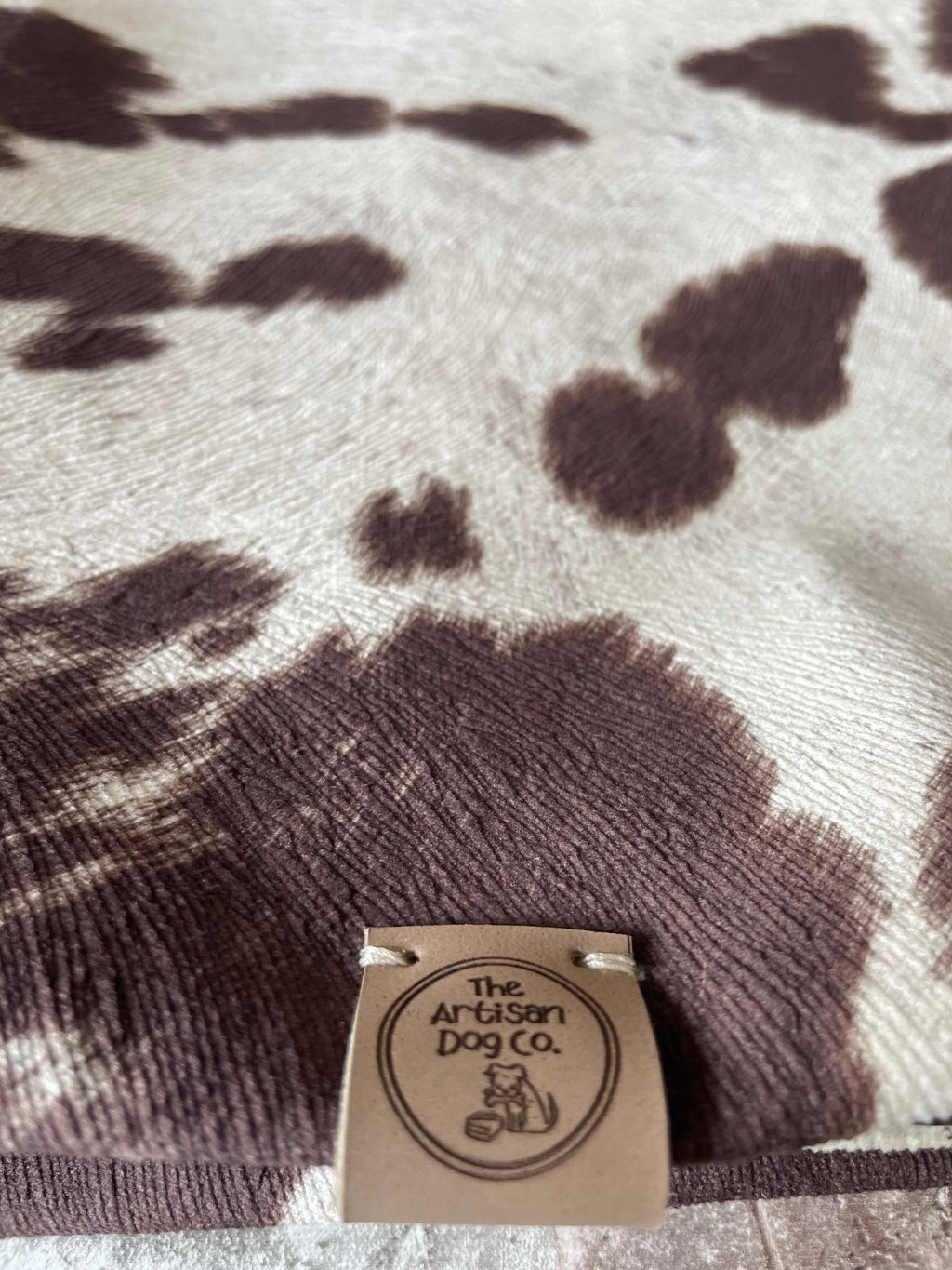 Luxury Handcrafted Faux Cow Hide Pet Blanket and Sofa Protector