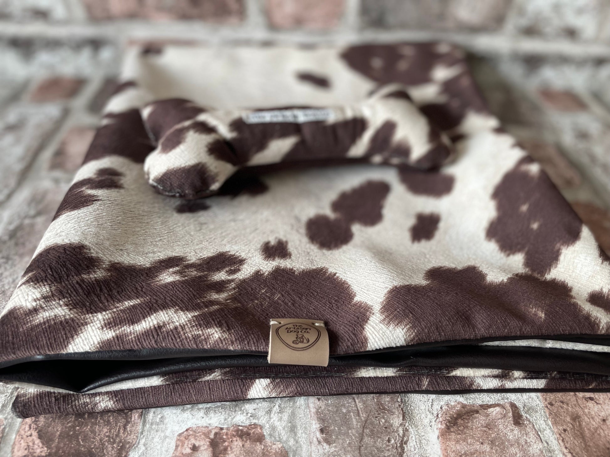 Luxury Handcrafted Faux Cow Hide Pet Blanket and Sofa Protector