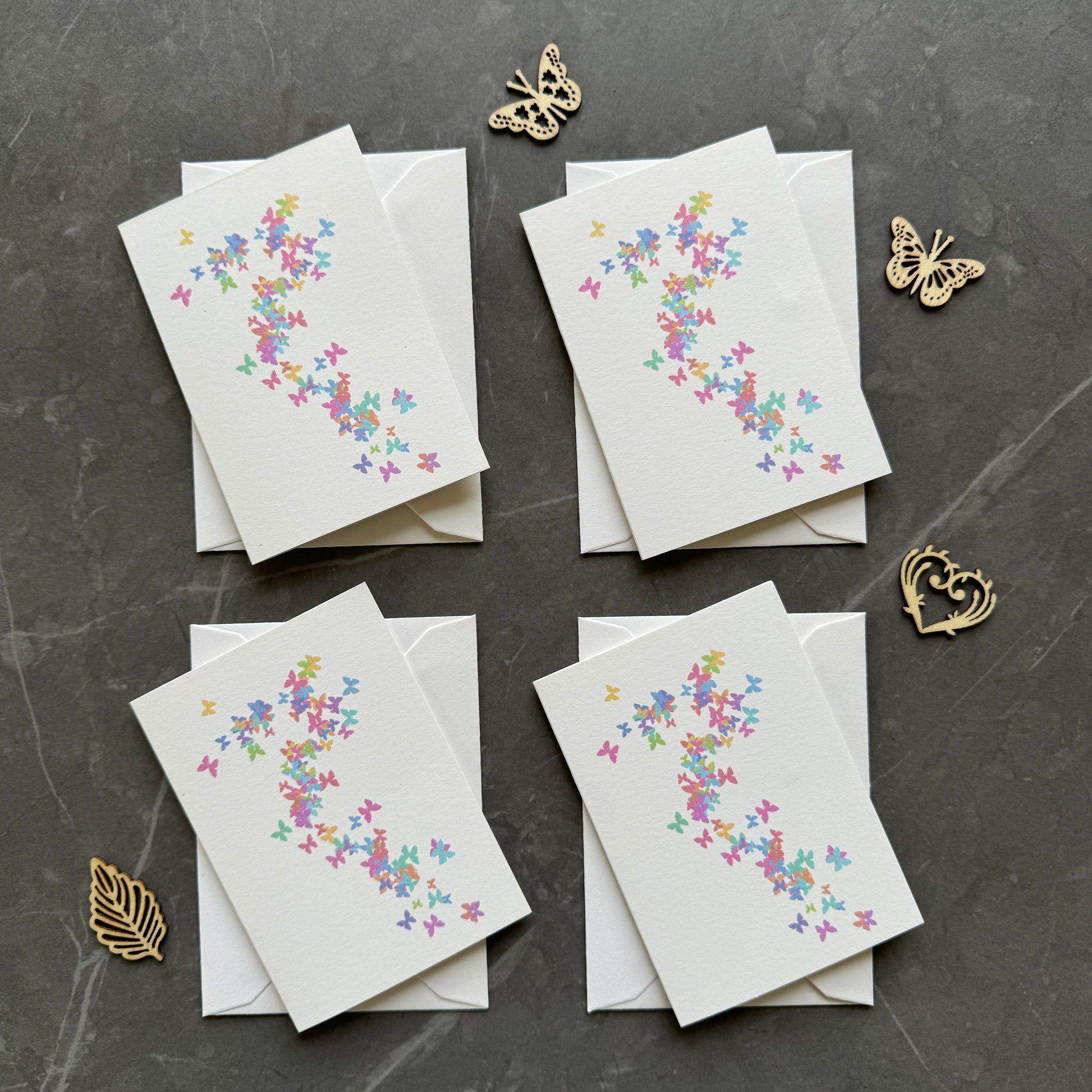 Butterfly Note Cards Set of Four