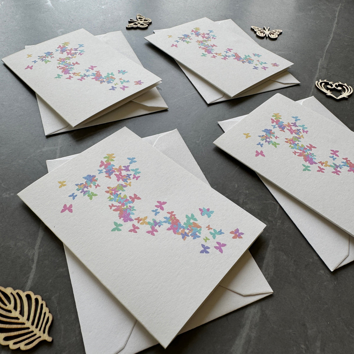 Butterfly Note Cards Set of Four – Sostter