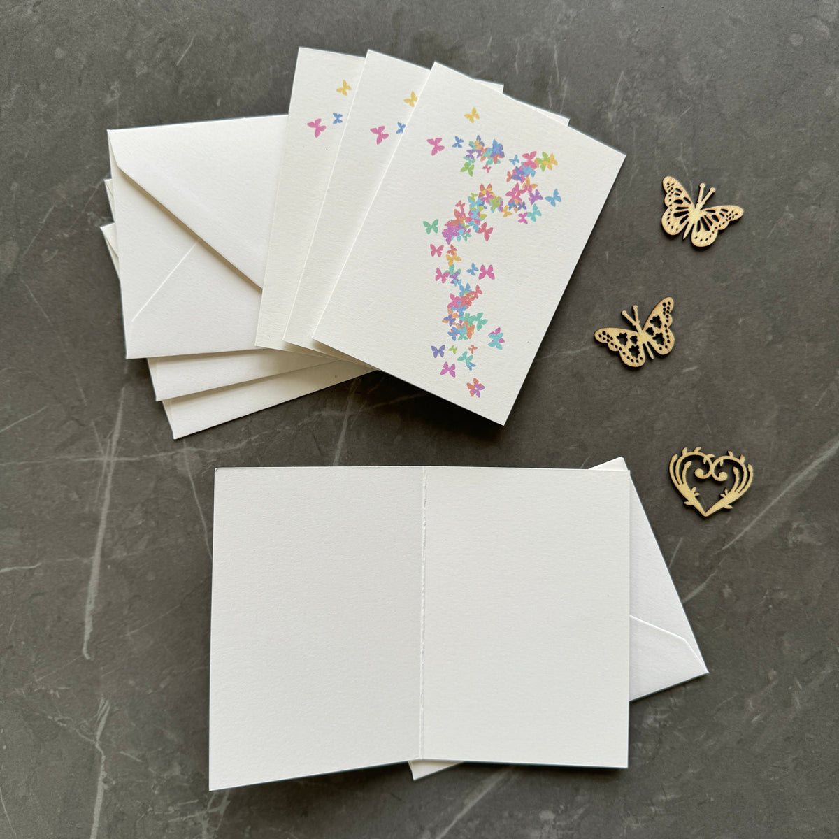 Butterfly Note Cards Set of Four – Sostter