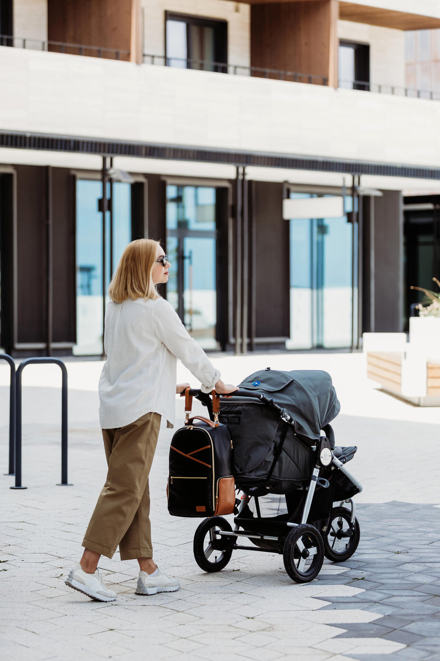 Elegant Black Coffee Diaper Bag – Stylish & Eco-Friendly by Ally Scandic at www.brixbailey.com