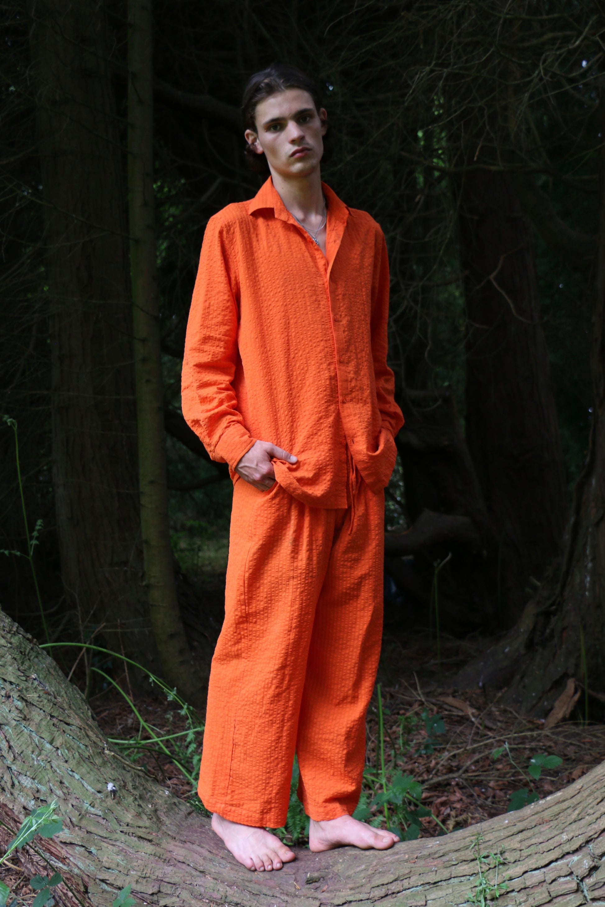 Can Calm Oversized Pyjamas in Orange