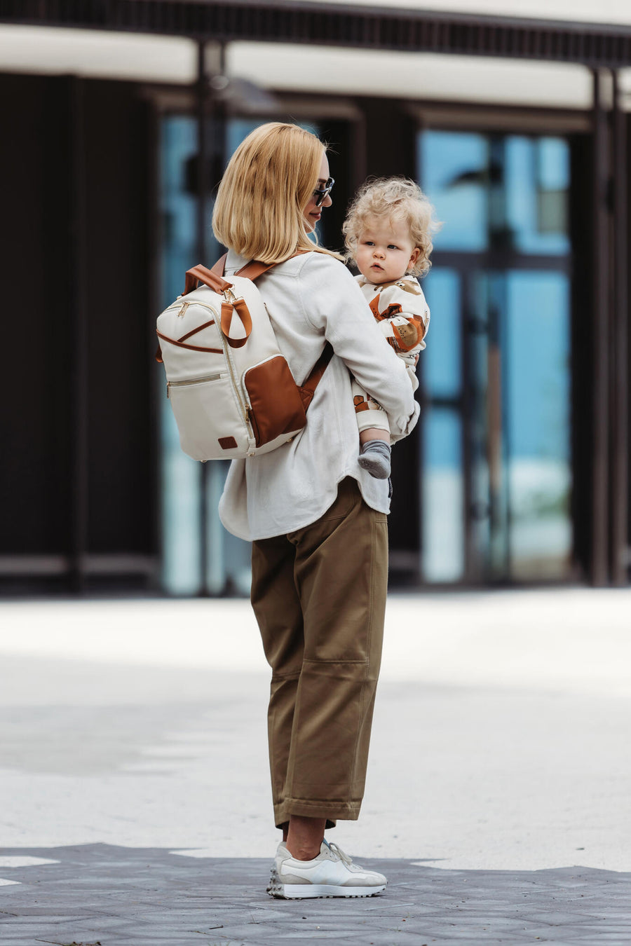 Stylish Small Cappuccino Diaper Bag – Elegance & Efficiency by Ally Scandic at www.brixbailey.com