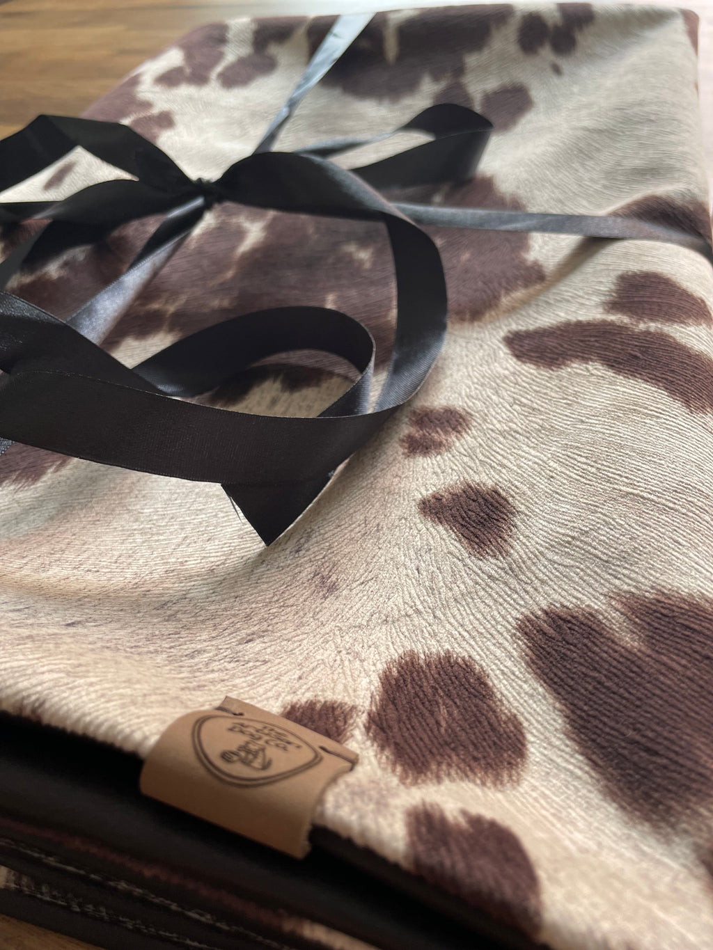 Luxury Handcrafted Faux Cow Hide Pet Blanket and Sofa Protector