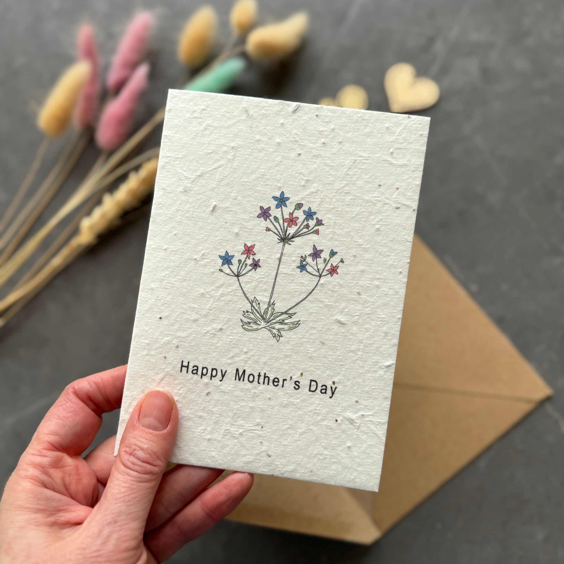 Plantable Mother's Day Card with Wildflower Seeds