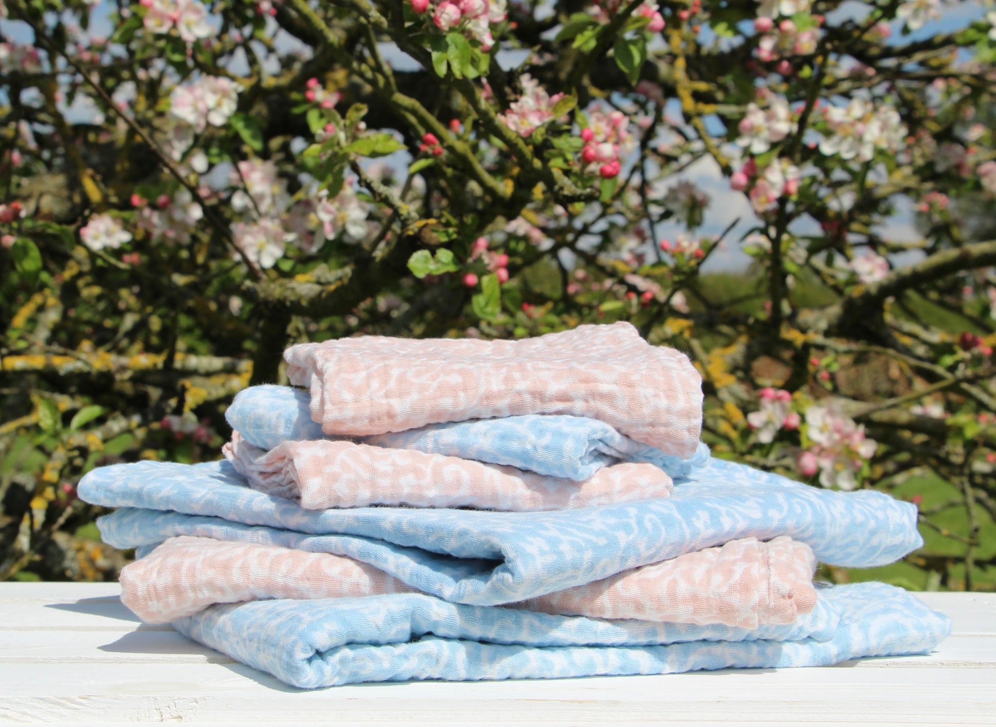 Coral Muslin Swaddle