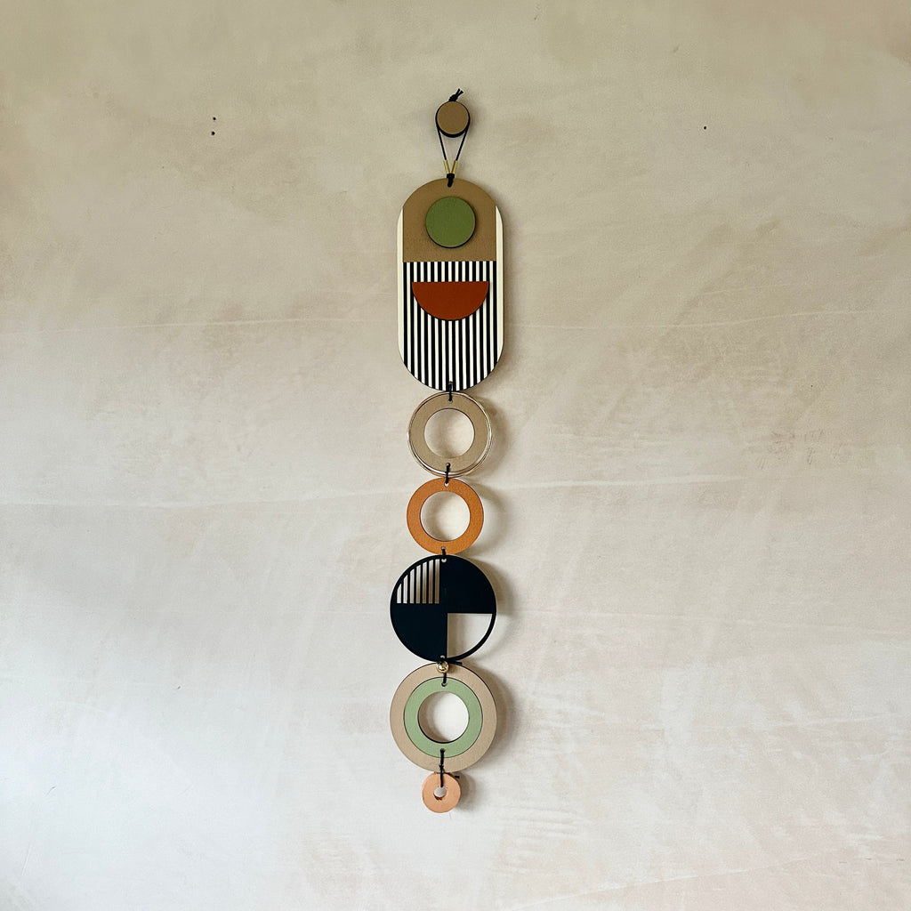 Modern Art Wall Hanging - Geometric Wall Art - Luxury Wall Decor - Mid-Century Home Decor - Slim Long Wall Tapestry