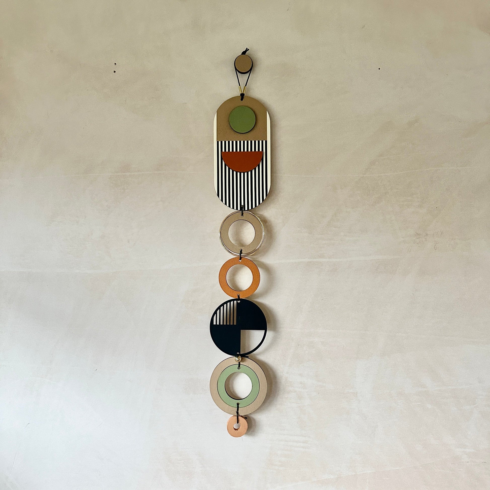 Modern Art Wall Hanging - Geometric Wall Art - Luxury Wall Decor - Mid-Century Home Decor - Slim Long Wall Tapestry