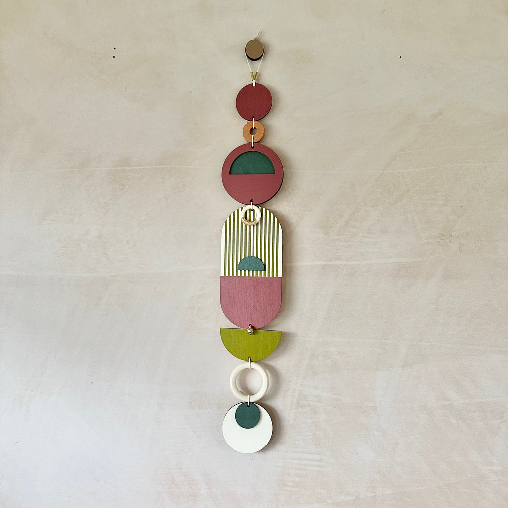 Eclectic Wall Hangings - Geometric Wall Art - Luxury Wall Decor - Mid-Century Home Decor - Slim Long Wall Tapestry