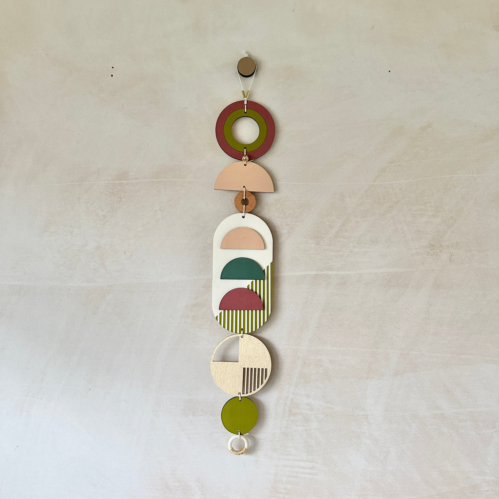 Eclectic Wall Hangings - Geometric Wall Art - Luxury Wall Decor - Mid-Century Home Decor - Slim Long Wall Tapestry