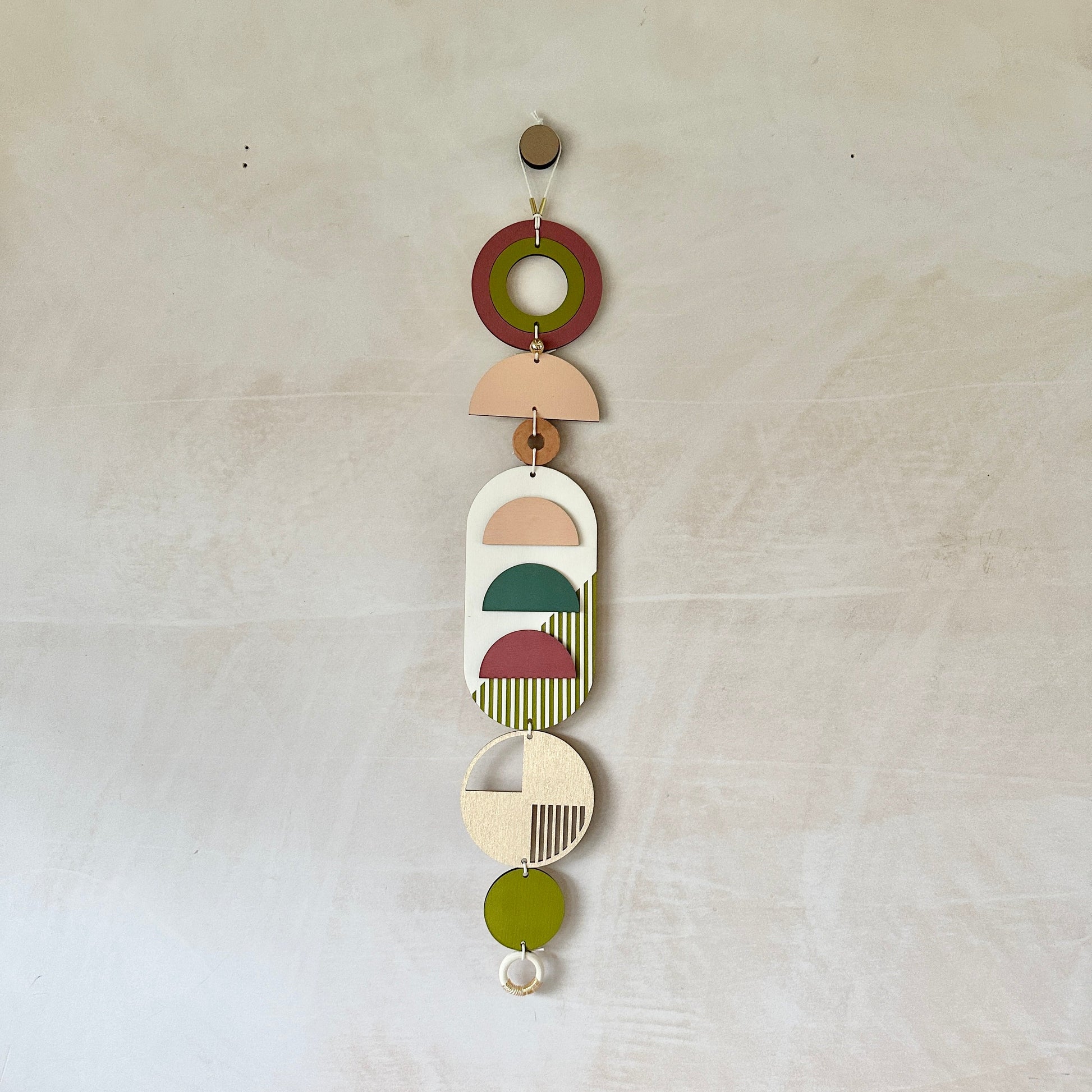 Eclectic Wall Hangings - Geometric Wall Art - Luxury Wall Decor - Mid-Century Home Decor - Slim Long Wall Tapestry