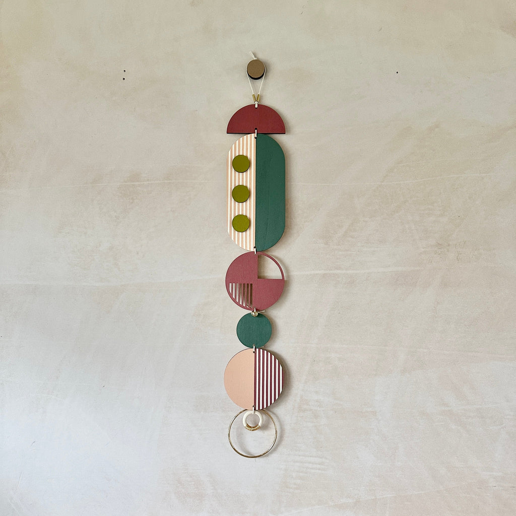 Eclectic Wall Hangings - Geometric Wall Art - Luxury Wall Decor - Mid-Century Home Decor - Slim Long Wall Tapestry